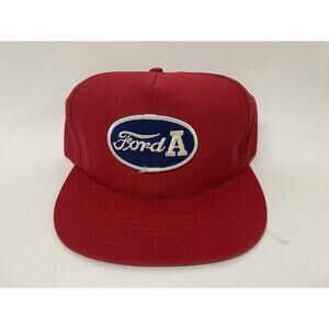 VTG Ford Model A Patch Snapback Hat Trucker Cap Made In Usa